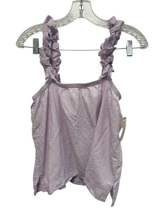 Lake Size XS Lilac Purple Cotton Elastic Waist Swiss Dot Ruffle Pant Set Lilac Purple / XS