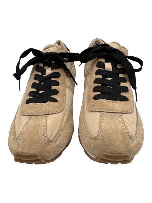 Zara Shoe Size 42 Tan & black Nylon & Suede Laces Low Top Trainer Sneakers Tan & black / 42