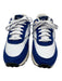 Fila Shoe Size 11 White & Blue Leather & Suede Perforated Color Block Sneakers White & Blue / 11