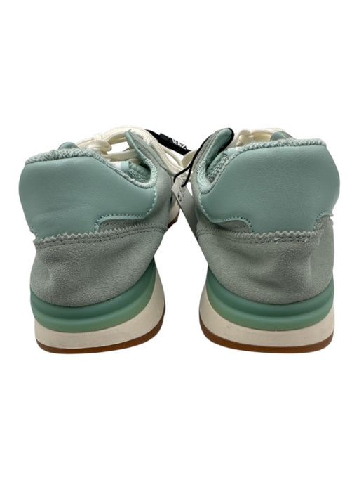 Zara Shoe Size 41 Seafoam Green Suede & Nylon Laces Low Top Trainers Sneakers Seafoam Green / 41