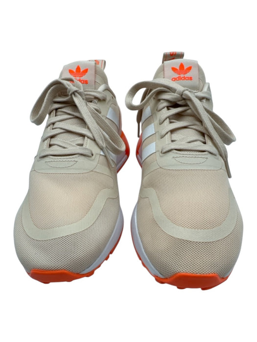 Adidas Shoe Size 9.5 Beige & Orange Nylon Laces Low Top Sneakers Beige & Orange / 9.5