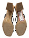 Steve Madden Shoe Size 11 Black & Beige Fabric Two Strap Mule Wood Heel Sandals Black & Beige / 11