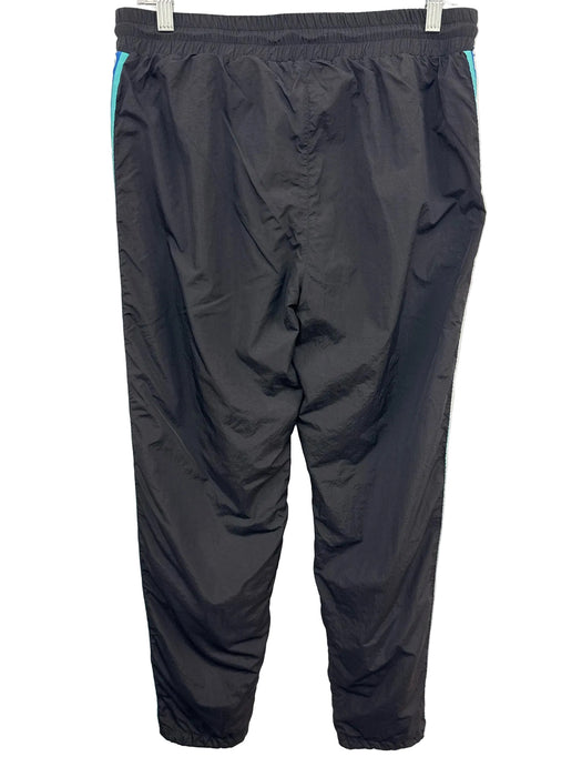 Versace Couture Size S Black & Blue Synthetic Solid Jogger Athleisure Pants