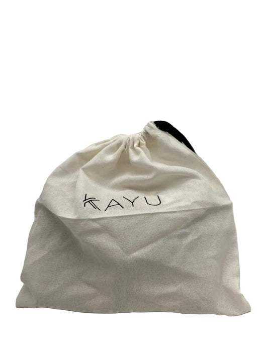 Kayu Beige Straw Woven Crossbody Chain Magnetic Close Bag