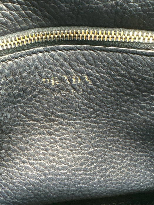 Prada Slate Blue Leather Logo extra strap incl. flap Bag