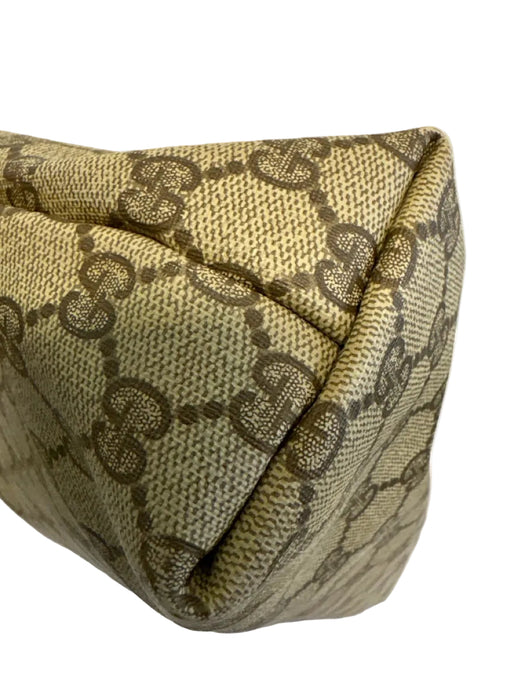 Gucci Beige & Brown Coated Canvas Web Stripe Guccissima Tote Bag