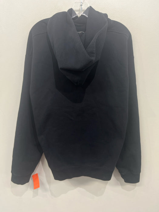 Alexander Wang Size M Black Cotton Blend logo Hoodie Men's Jacket