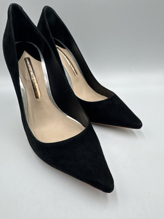 Sophia Webster Shoe Size 38.5 Black Leather Upper Suede Pointed Toe Pumps