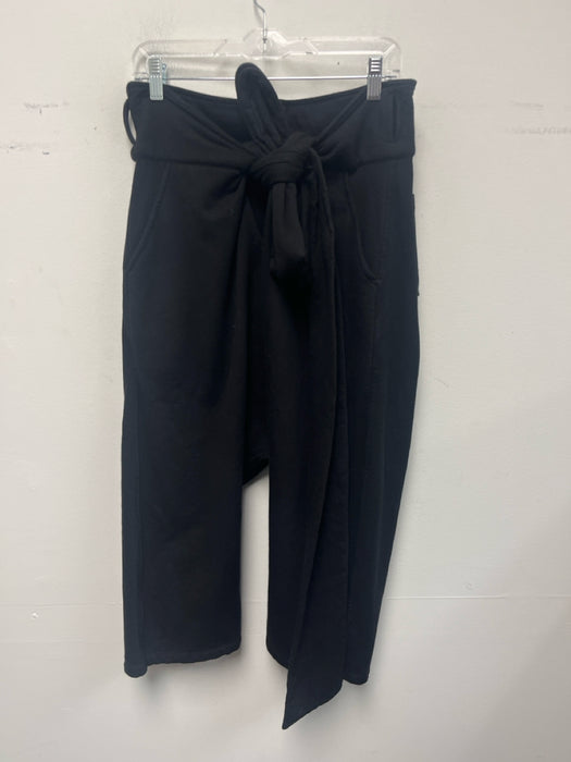 Nicholas K Size XXS Black Cotton Wrap Pockets Drop Crotch Cropped Pants