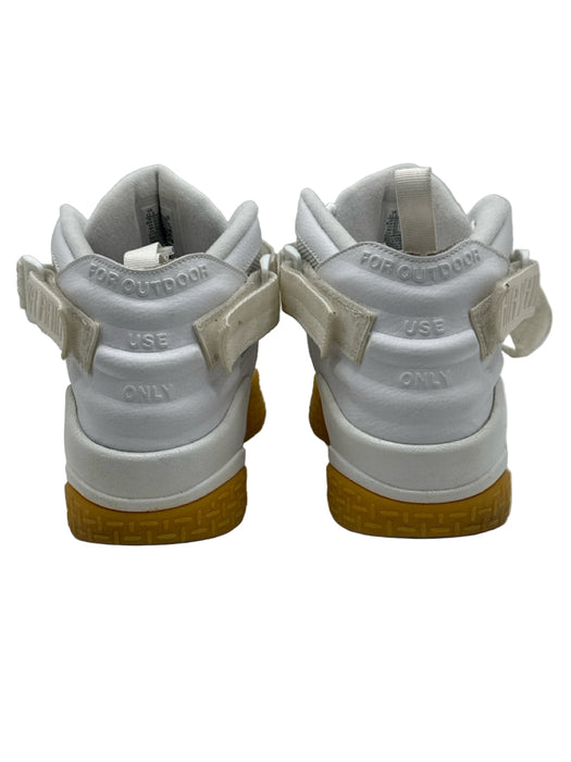 Nike Shoe Size 11.5 AS IS White Leather Solid Sneaker Men's Shoes