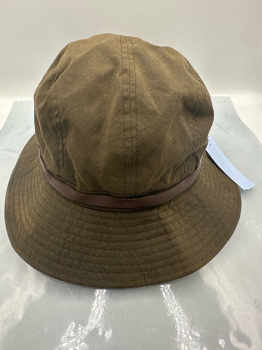 Barbour Brown Coated Cotton Bucket Hat Hat