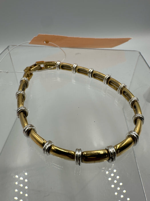 Napier Gold & Silver Metal Link Clasp Bracelet