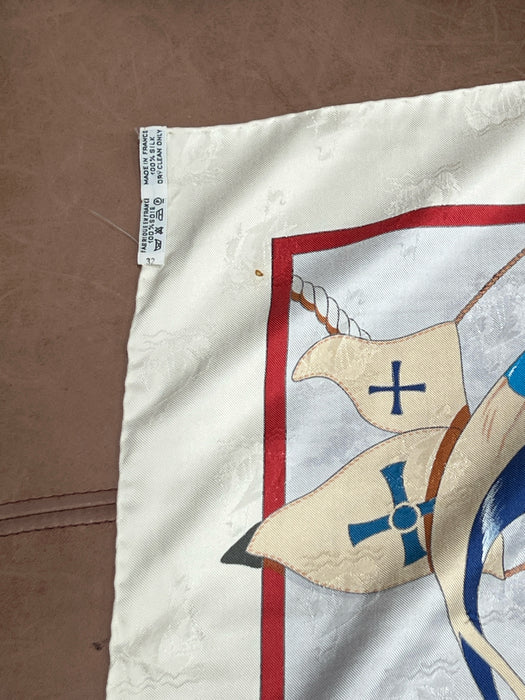 Hermes Multi Silk Christphe Colombus Decouvre L'Ameri By Carl De Parcevaux scarf