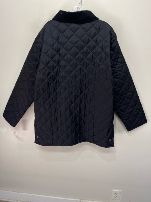 Barbour Size XL Black Synthetic Quilted Button Snap Men's Jacket