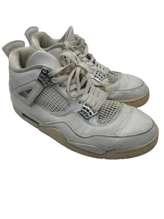 Jordan Shoe Size 11 AS IS White Leather Solid Sneaker Men's Shoes