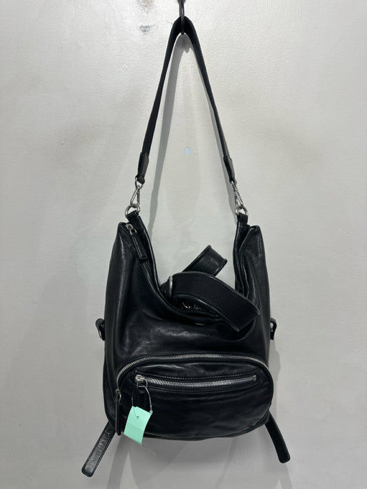 MCM Black Leather Solid Crossbody Men's Bag