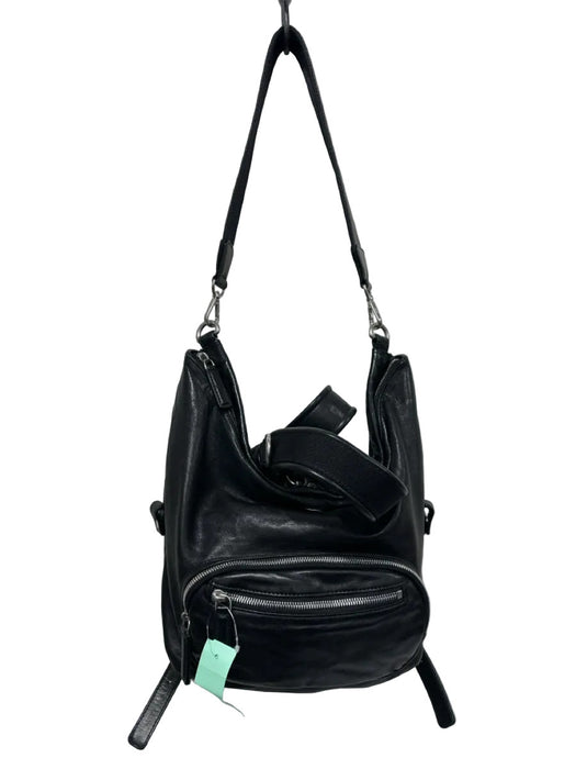 MCM Black Leather Solid Crossbody Men's Bag