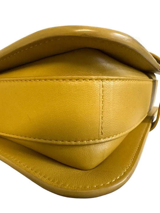 Bottega Veneta Yellow Leather Lambskin Gold Hardware Shoulder Bag Bag