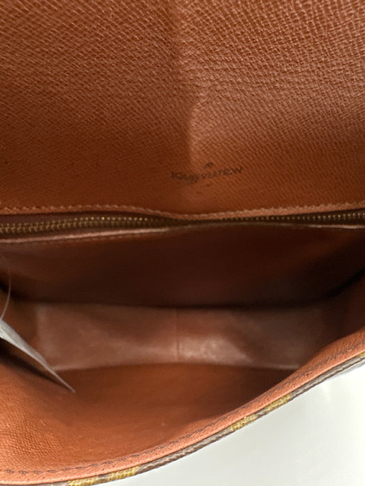 Louis Vuitton Brown Coated Canvas Monogram Flap Top Adjustable Strap Bag