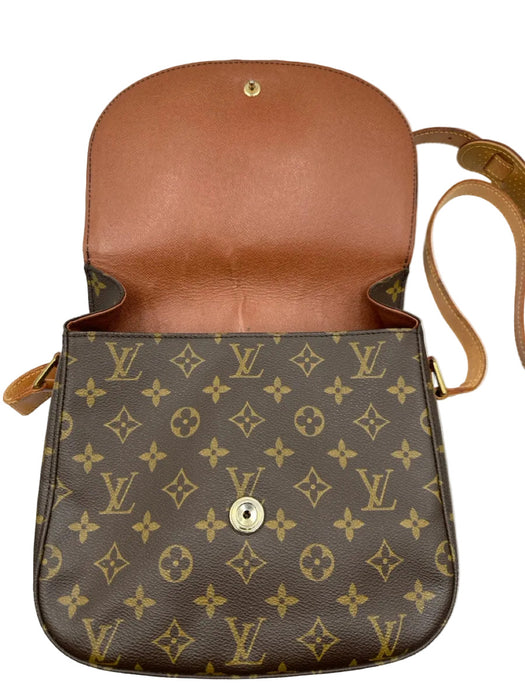Louis Vuitton Brown Coated Canvas Monogram Flap Top Adjustable Strap Bag