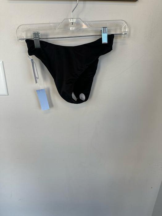 Aexae Size S Black Recycled Polyester Cheeky Triangle Bikini Swimsuit