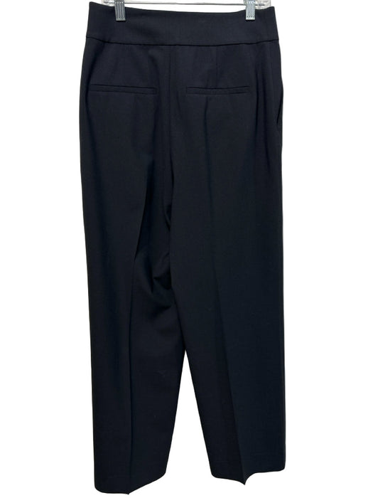 Theory Size 0 Black Wool Trouser zip fly Hook & Eye Pants