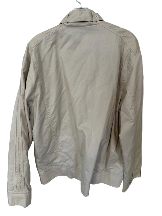 Adidas Size XL Khaki & Blue Print Cotton full zip Bomber Men's Jacket