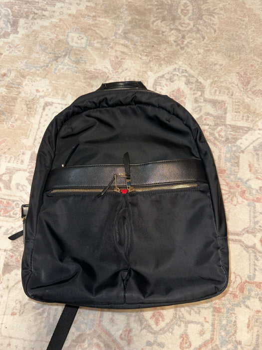 Knomo Black & Gold Nylon Leather GHW Backpack