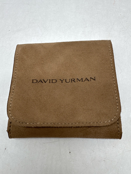 David Yurman Silver 925 Sterling Cable Twist Hinge clasp Bangle Oval Bracelet