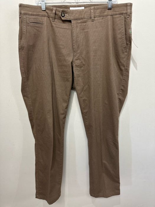 Brax Size 40 Dark Tan Cotton Blend Solid Khakis Men's Pants