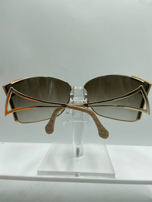 Fendi Gold Metal Case Inc. Sunglasses