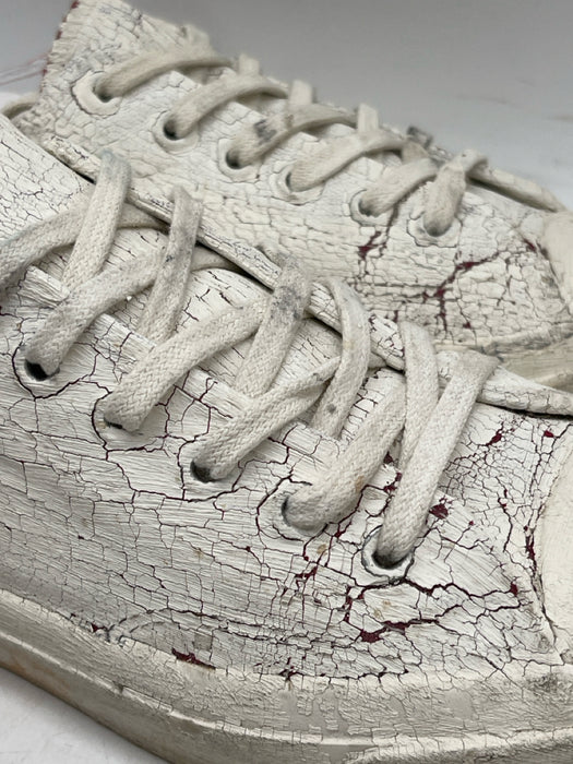 Converse Shoe Size 6 AS IS White Synthetic Low Top Lace Up Men's Shoes