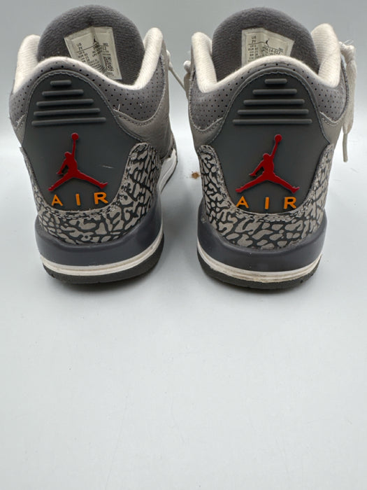 Nike Shoe Size 8.5 Gray, White & Red Leather Pattern Block lace up Sneakers
