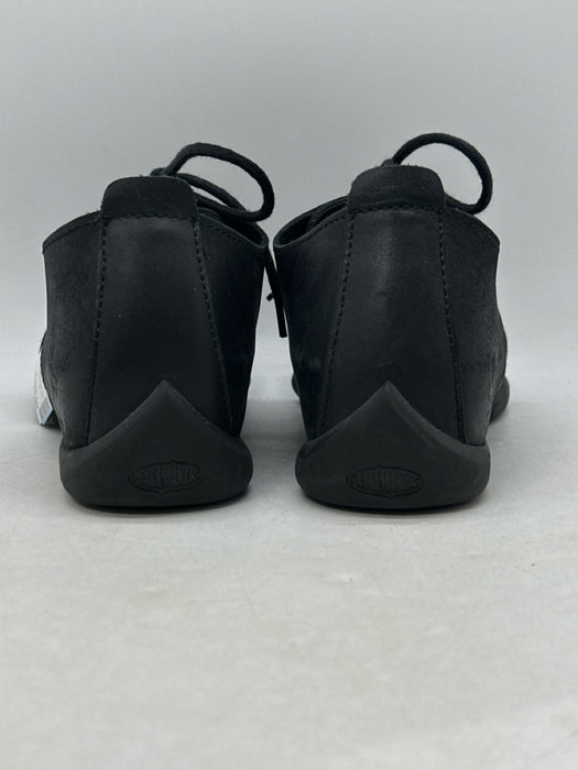 John Fluevog Shoe Size 8 Black Leather Solid Sandal Lace Up Men's Shoes