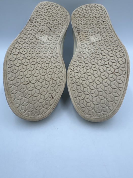 Veja Shoe Size 6 White & Beige Leather Suede Low Top Lace Up Sneakers