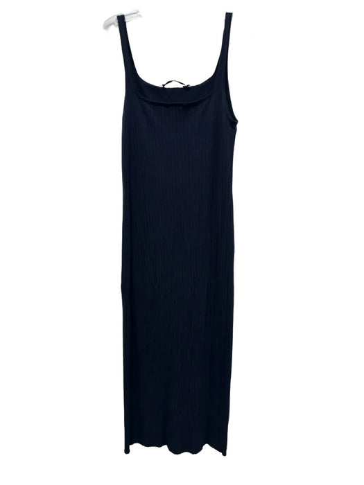 Jenni Kayne Size XS Navy Blue Viscose Blend Ribbed Knit Sleeveless Sheath Dress