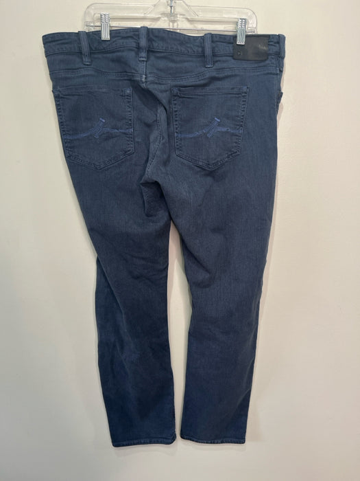 34 Heritage Size 38 Blue Cotton Blend Solid Jean Men's Pants