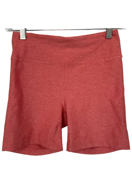 Outdoor Voices Size S Orange Polyester & Spandex Biker Shorts Athletic Shorts