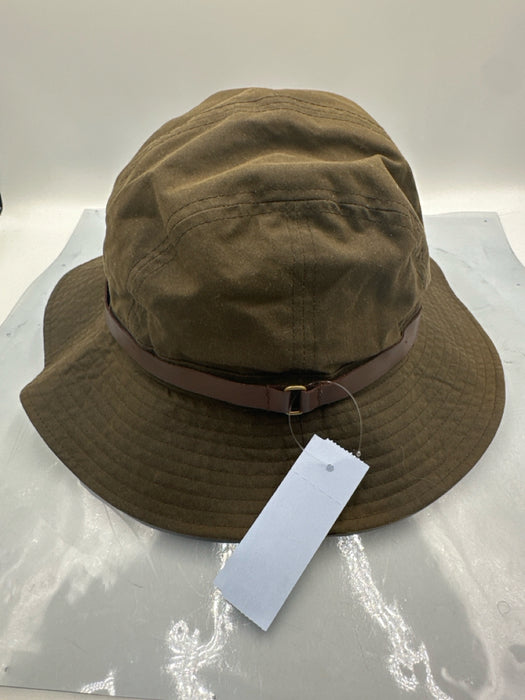 Barbour Brown Coated Cotton Bucket Hat Hat