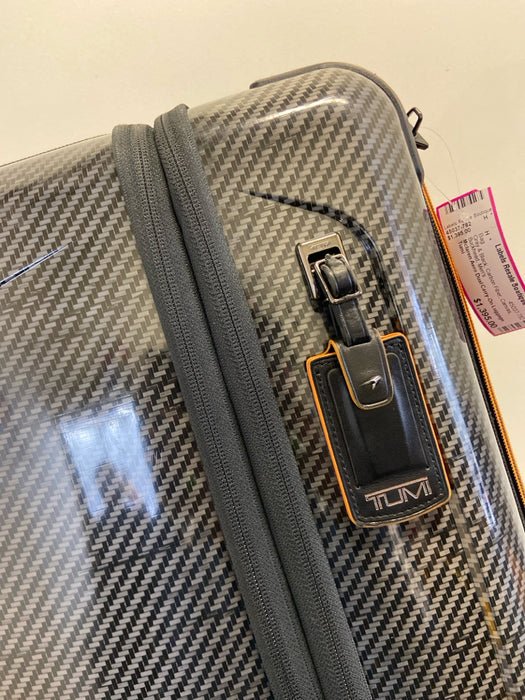 Tumi Gray & Black Carbon Fiber Canvas Men's Bag