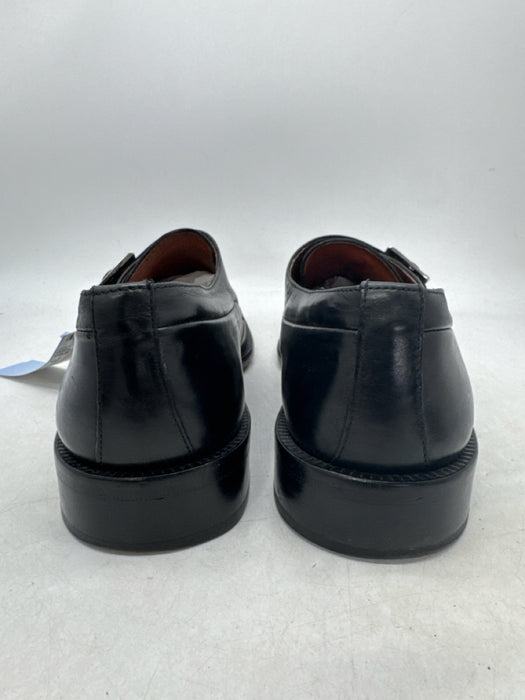 Sandro Shoe Size 9 Black Leather Solid Single Monkstrap Dress Men's Shoes