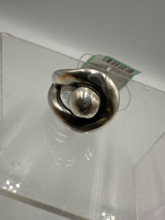 Uno de 50 Silver 925 Silver Knot Thick band Ring
