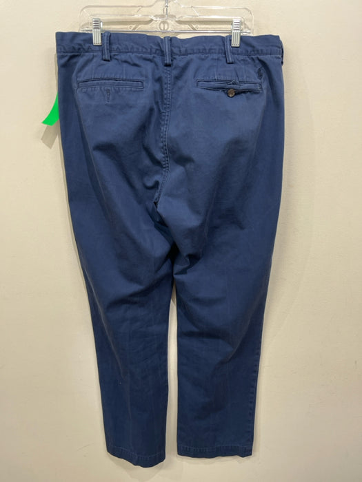 Polo Size 36 Blue Cotton Blend Solid Khakis Men's Pants