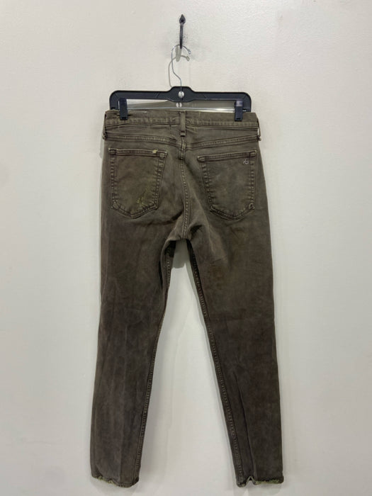 Rag & Bone Size 30 Green Cotton Solid Jean Men's Pants