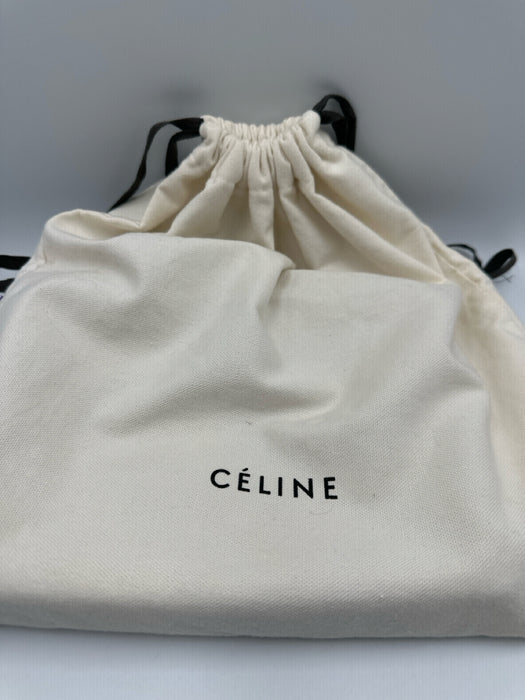 Celine Black Leather Zip Top Multi attachment Gold Hardware Dust Bag Incl. Bag