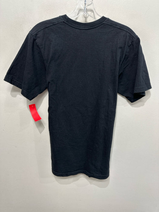 supreme Size S Black Cotton Blend logo T shirt Crew Men's Short Sleeve