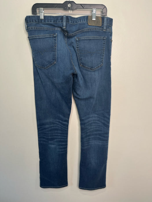 Polo Size 33 Medium Light Wash Cotton Blend Solid Jean Men's Pants