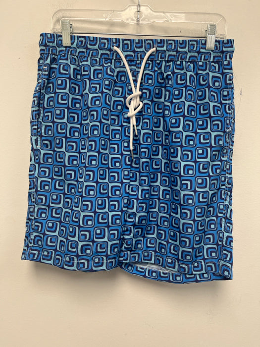 Tiki NWT Size M Blue Synthetic Abstract Swim Men's Shorts