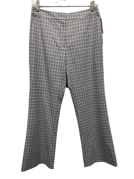 Argent Size 4 Black & White Viscose & Virgin Wool Blazer Wide Leg Pant Set