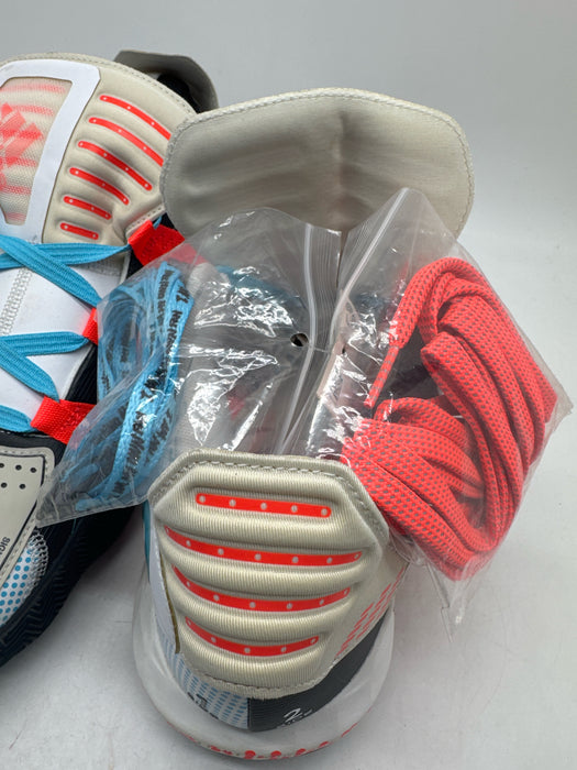 Adidas Shoe Size 11.5 NWT White & Multi Synthetic Solid Sneaker Men's Shoes